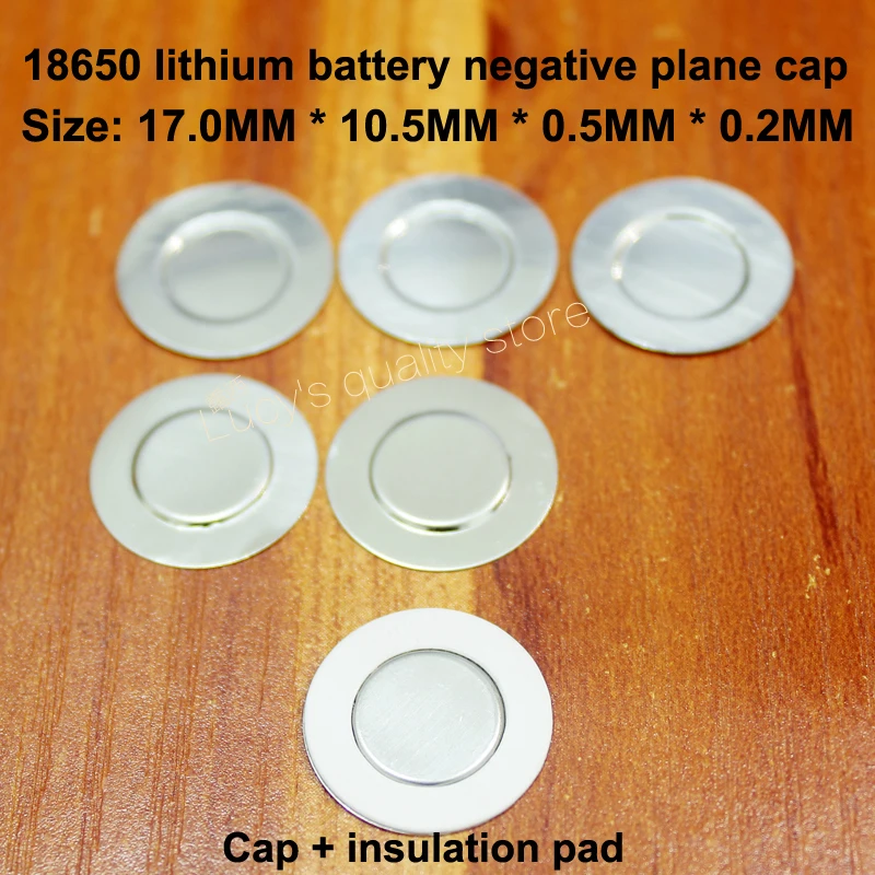 100pcs/lot 18650 Battery Negative Cap Spot Welding Small Negatives Pads Tab Accessories