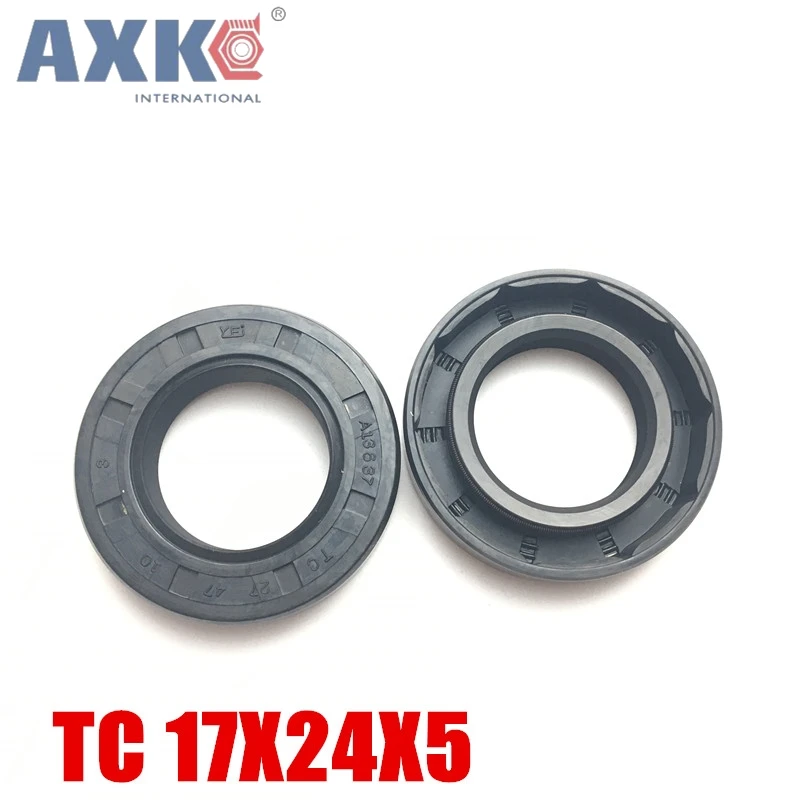 

10pcs AXK TC 17X24X5 NBR KC 17X24X7 NBR 17X24 Skeleton Oil Seals AXK high-quality Seals Radial shaft seals