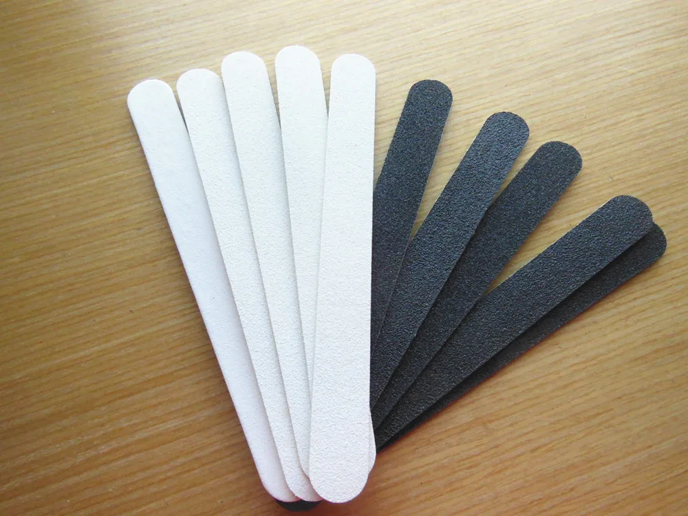 10pcs/Lot - Nail Art Manicure Buffer mixed colour Sanding Files Wood Crescent Sandpaper Grit Wholesale