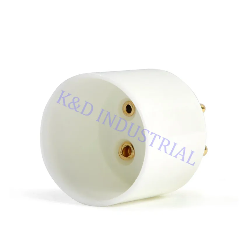 5 buah soket tabung keramik 4Pin pelat emas dasar U4A 300B untuk 2A3 811A Audio Amp