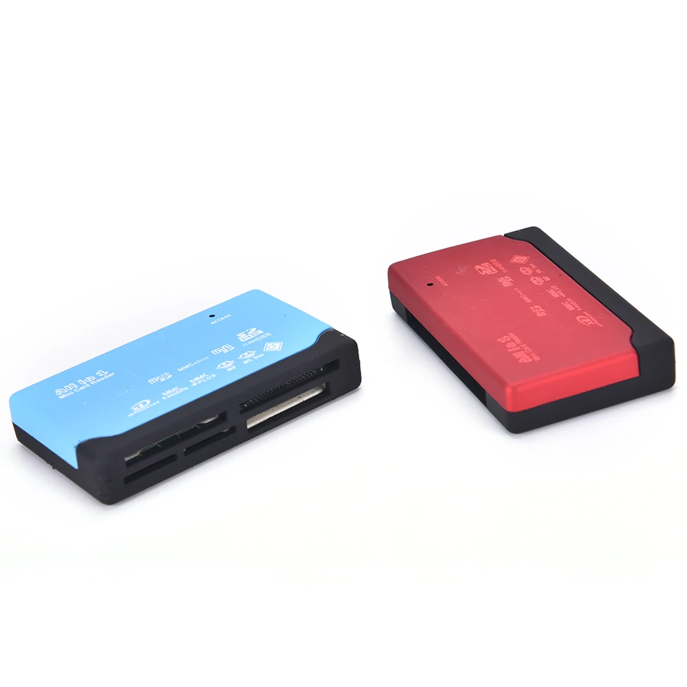 Jetting All In One Memory Card Reader Usb Externe Sd Sdhc Mini Micro M2 Mmc Xd Cf 4 Kleuren 6.9X4X1.2Cm