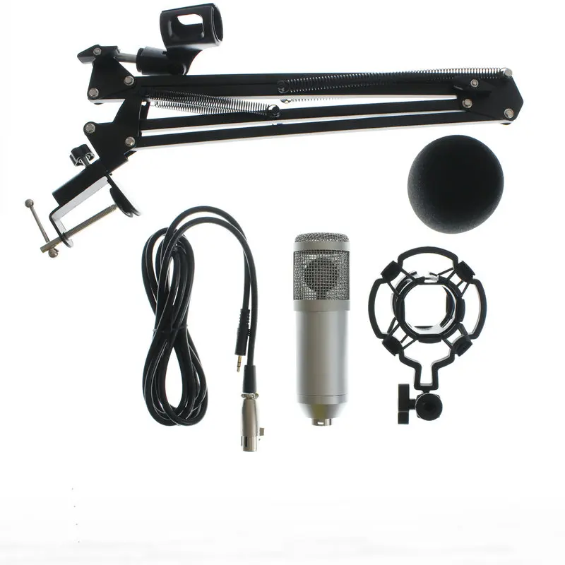 Microphone Professional BM800 Condenser KTV Microphone Pro Audio Studio Vocal Recording Mic KTV Karaoke+ Metal Shock Mount