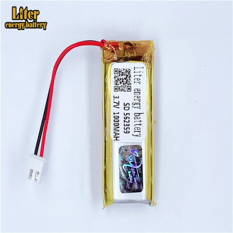 

XHR-2P 2.54 1000mAh 562359 3.7V lithium polymer battery 552560 cordless phone speaker reading machine