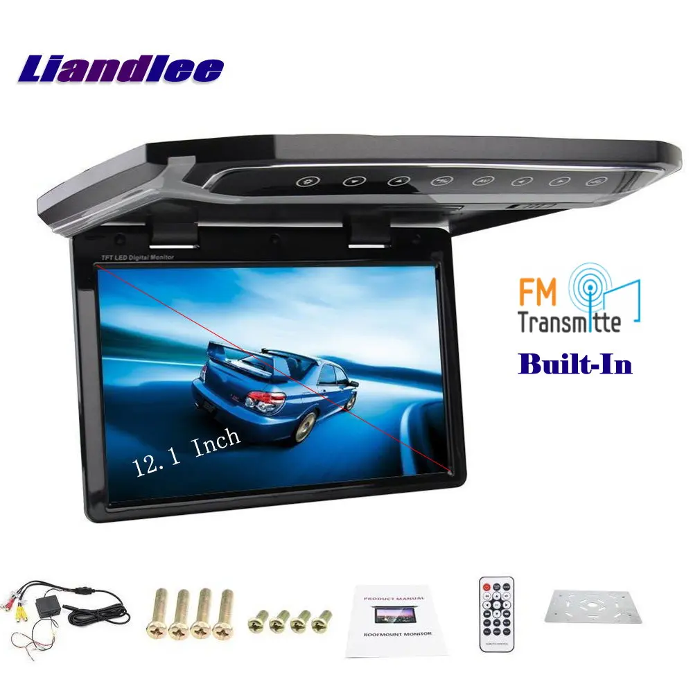 

12.1" Car 1080P HD Color Digital TV MP5 Player Flip Down Display Roof Mounted Monitor Overhead Ceiling TFT LED Screen