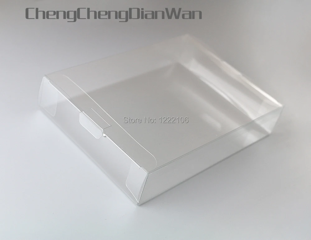 

ChengChengDianWan Clear transparent for SNES N64 Game box Protector Case CIB games plastic PET Protector 60pcs/lot