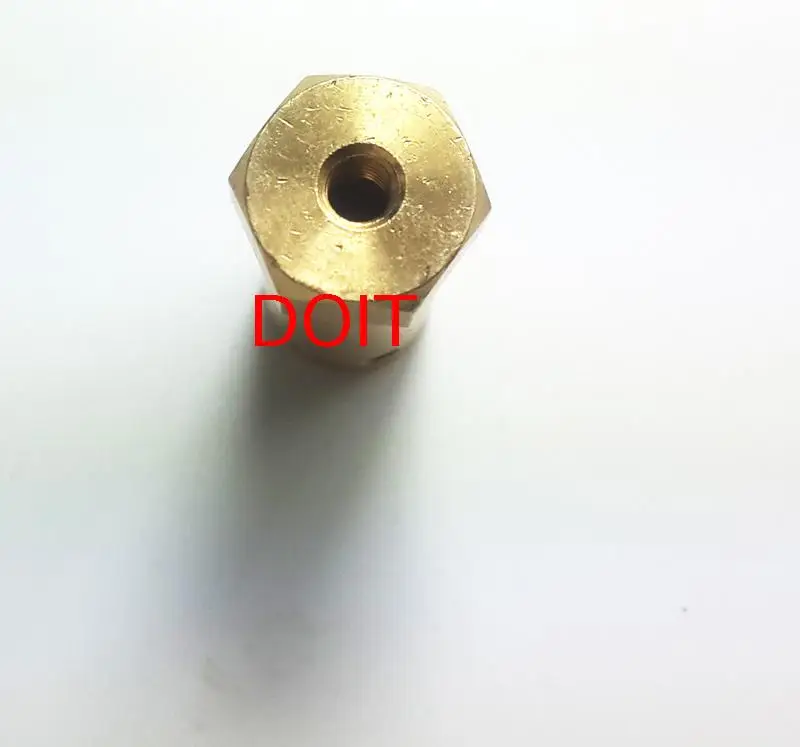 길이 30mm, 6mm,5mm,4mm,3mm 육각 커플 링/커플러/육각 커넥터 구리 제품/휠, 스마트 카, 로봇용 모터 부품