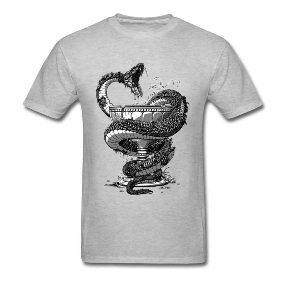 Undead Pharmacy T-shirt Horror Snake Clothing Men Black Tshirt Zombie Magic T Shirts Vintage Tops Cotton Tees Crazy Guys