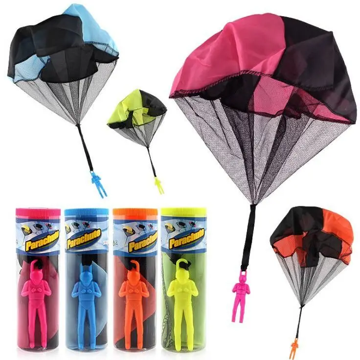 Hand Gooien Mini Spelen Soldaat Parachute Speelgoed Voor Kinderen Outdoor Fun Sport Kinderen Educatief Parachute Spel