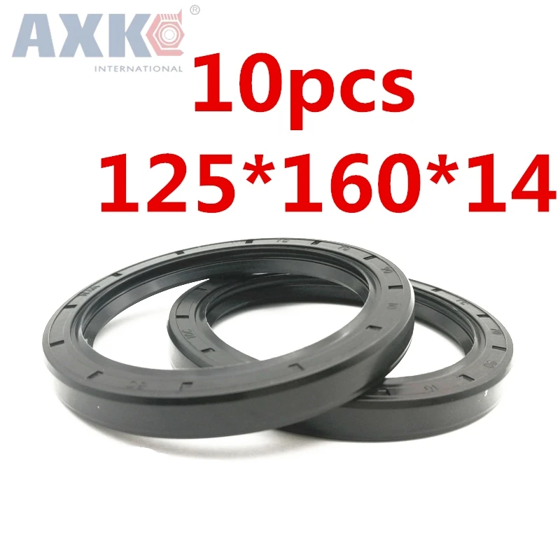 AXK  10pcs  TC125X160X14  Skeleton Oil Seal   high-quality Seals Radial shaft seals Nitrile rubber