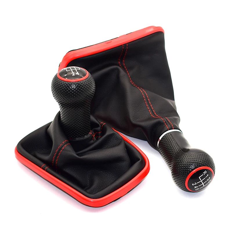 23 mm für Volkswagen VW Golf 4 IV MK4 GTI R32 Bora Jetta 5 Gang schwarzer Rahmen Schaltknauf Hebel Gamasche Boot 1999–2004 – Detail 9