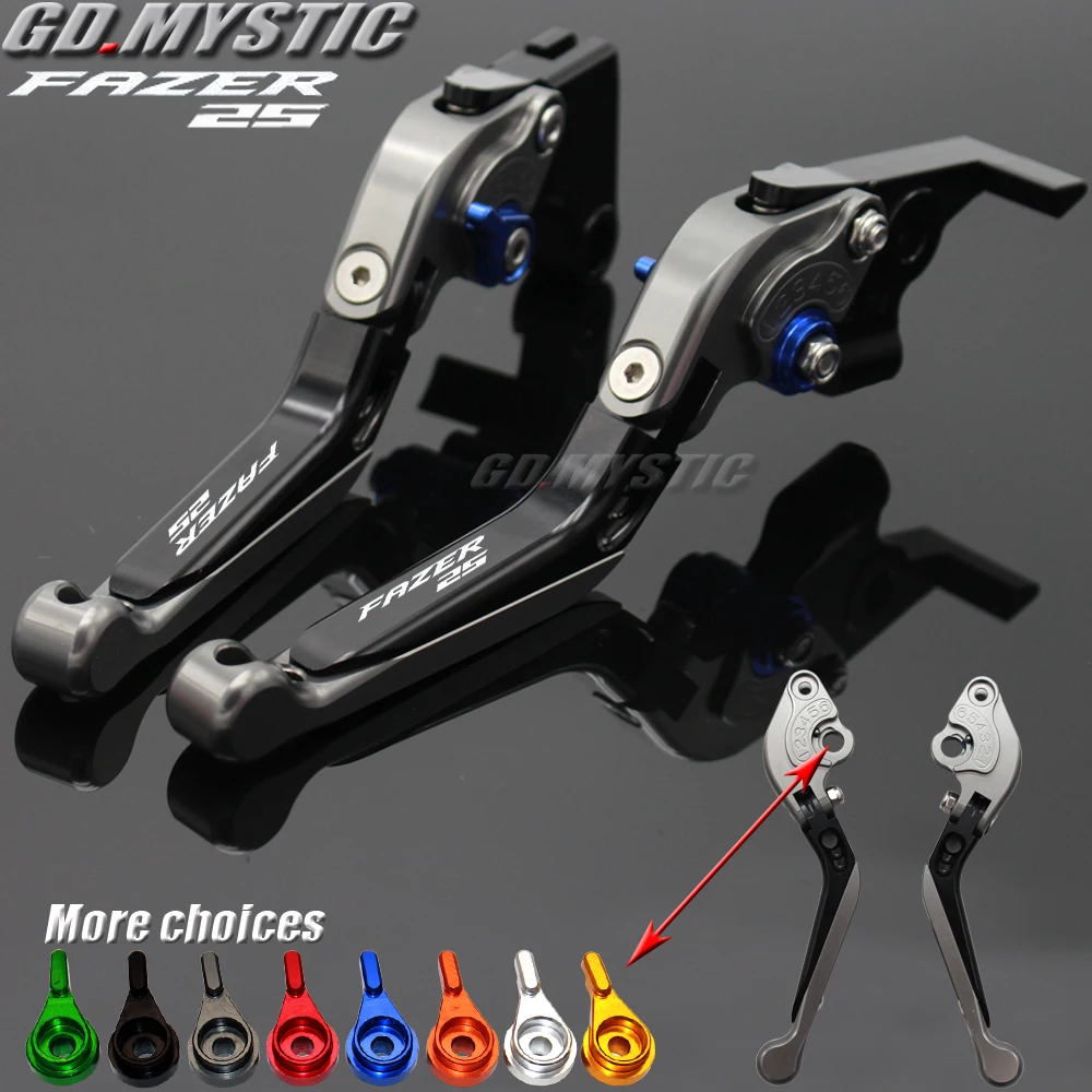 For YAMAHA Fazer250 ABS Fazer 250 Fazer25 Fazer 25 2017-2019 Motorcycle Folding Extendable Adjustable Clutch Brake Levers