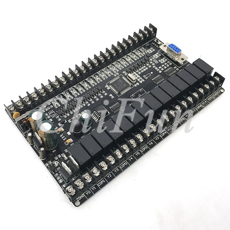 PLC التحكم الصناعي مجلس FX1N-32MRT DC12V التحميل المباشر رصد برمجة تحكم