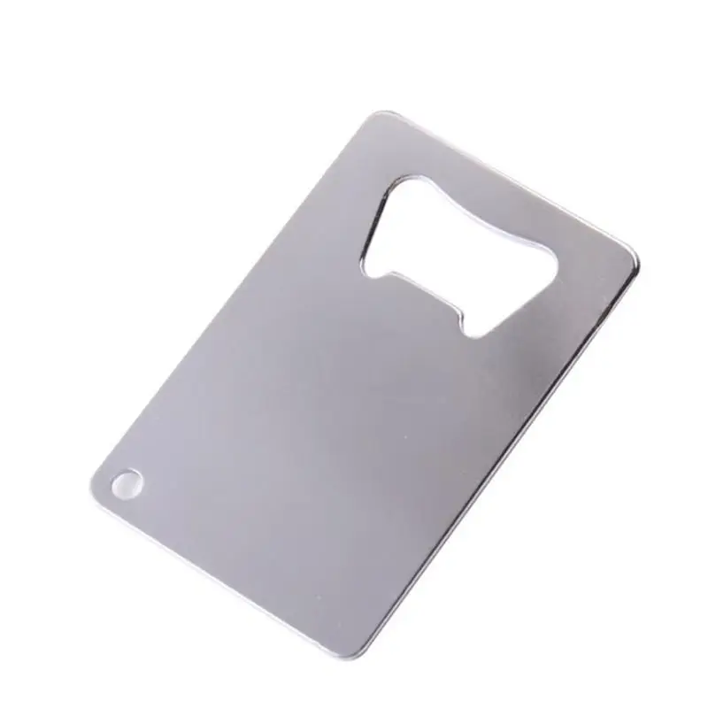 

Credit card opener Stainless Steel portable Soda Beer Bottle Cap Opener Credit card shaped Bar Kitchen Tool F20173495