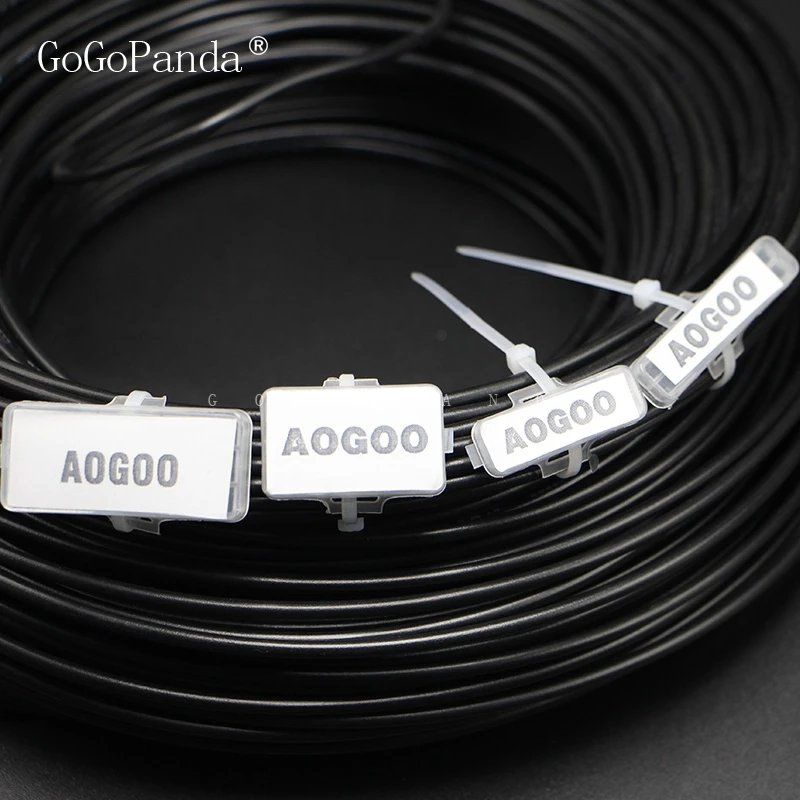 New 100PCS Cable Marker Environmental Flame Retardant Plastic Waterproof Transparent Cable Tie White 3010/3020/4010/4020