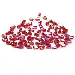 Rose Red AB 50pcs 2*4mm Cylinder Crystal Beads For Jewelry Making Bracelet Beads Austria Crystal 18 Cutting Faces Loose Beads C2