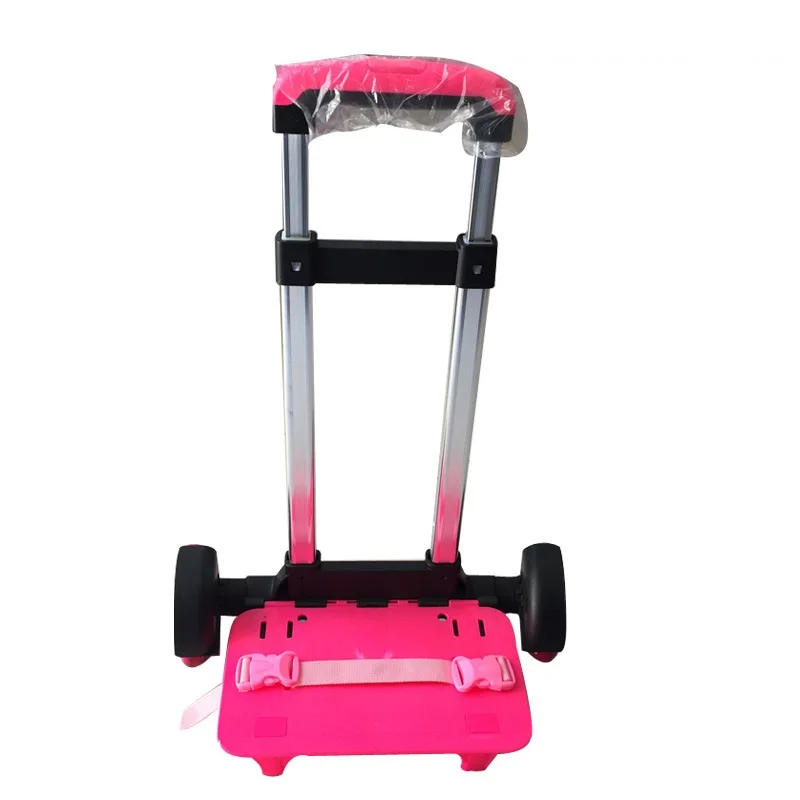 3 Wheel Fold Pull Rod Bracket Roll Cart Trolley School Bags easy climb the stairs,mochila infantil rodinha mochilas school kids