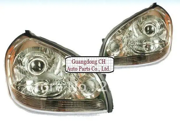 

FREE SHIPPING, 06-12 HYUNDAI TUCSON ANGEL EYE COMPLETE HEADLIGHT, WITH EVIL EYE AND BI-XENON PROJECTOR