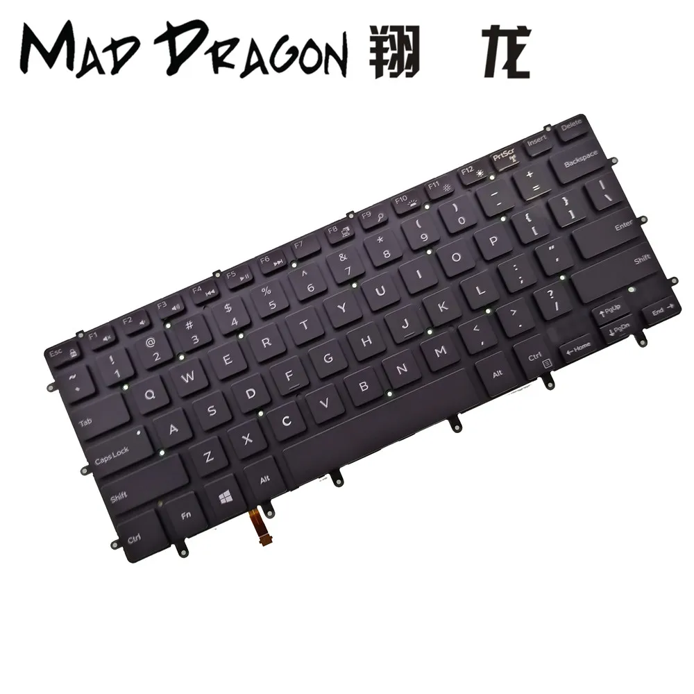 New 0GDT9F GDT9F For Dell XPS15 9550 9560 9570 7590 Precision 5510 5520 5530 5540 INS15 7558 7568 Laptop Keyboard With Backlight