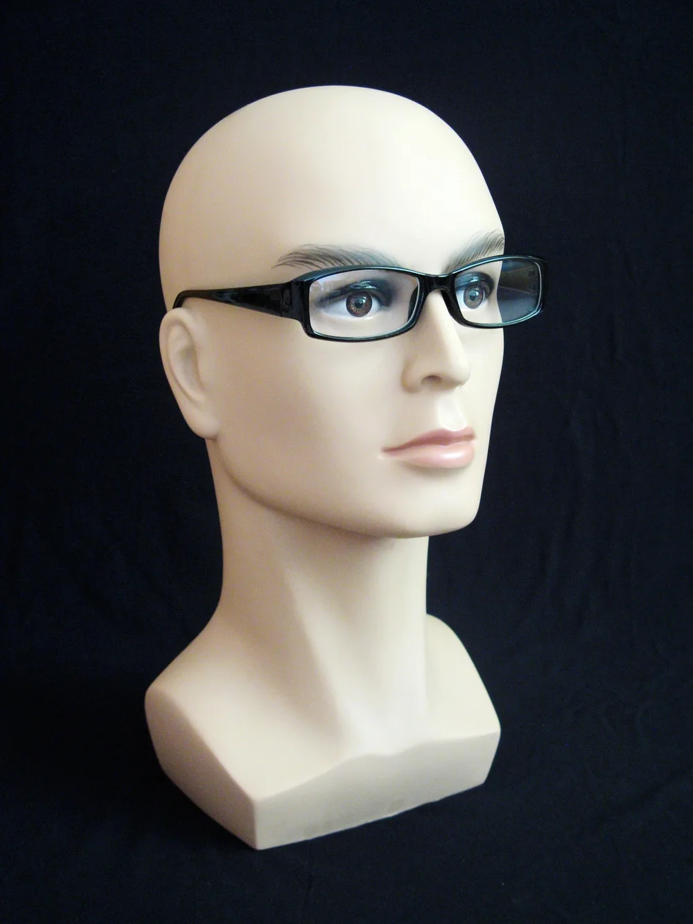 High Quality Realistic Plastic Male Mannequin Dummy Head For Hat Wig Sunglass Display,Manikin Heads