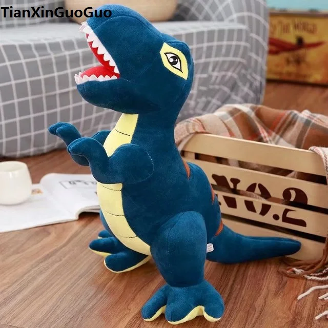 

stuffed plush toy cartoon blue Tyrannosaurus dinosaur large 90cm plush toy soft doll throw pillow pillow toy birthday gift s0236