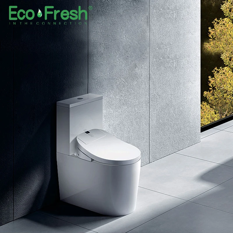 EcoFresh heated toilet seat smart toilet cover led lighting toilet seat Electric Bidet intelligent toilet seat