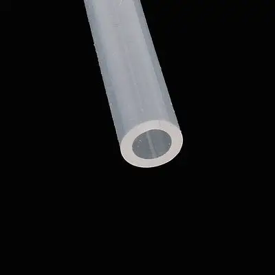 5M Length 2mm x 4mm Food Grade Transparent Silicone Rubber Tubing Hose Pipe