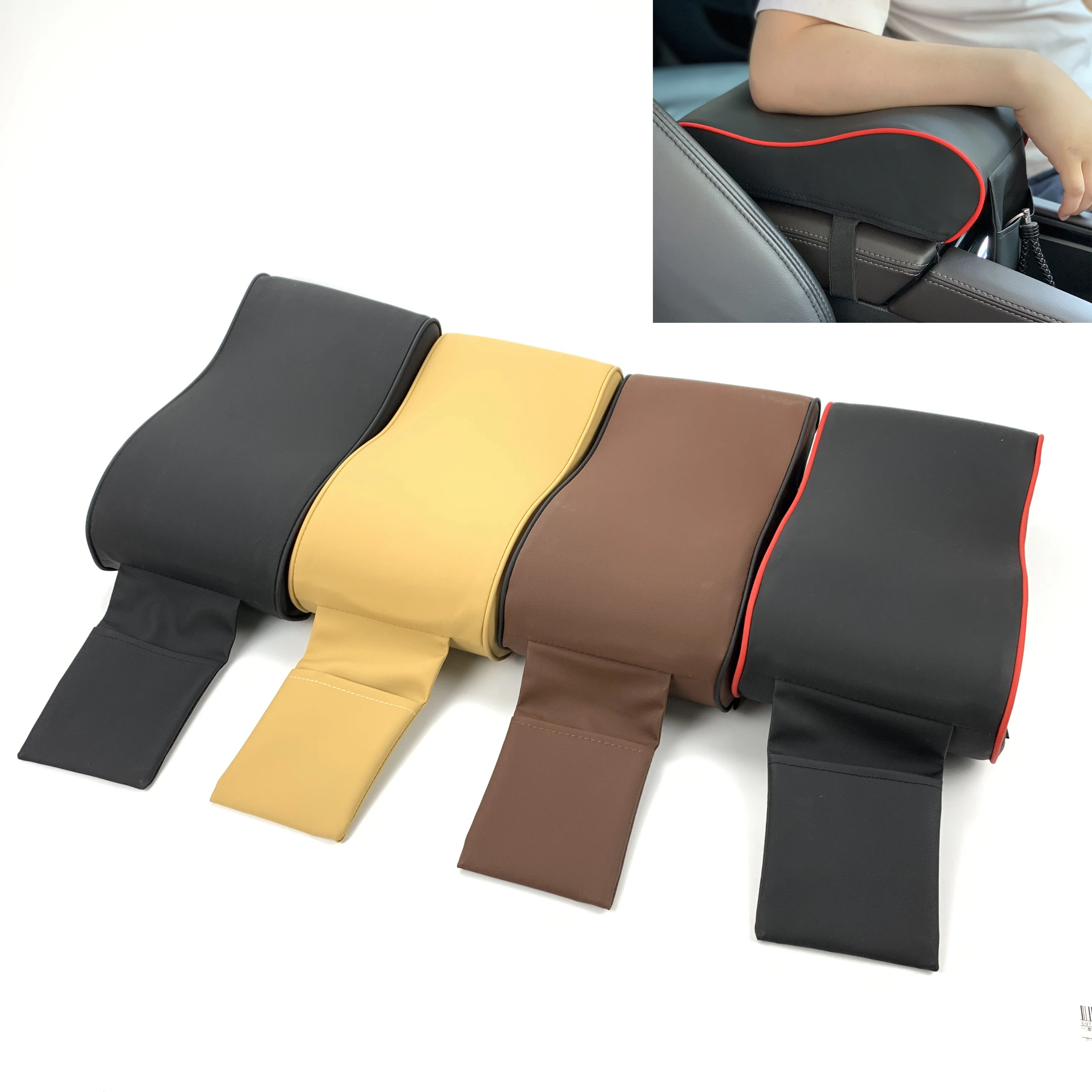 Car Armrest Pad For FIAT 124 EVO Sedici Linea Bravo FCC4 Viaggio Coroma Ottimo Uno Qubo Doblo Toro