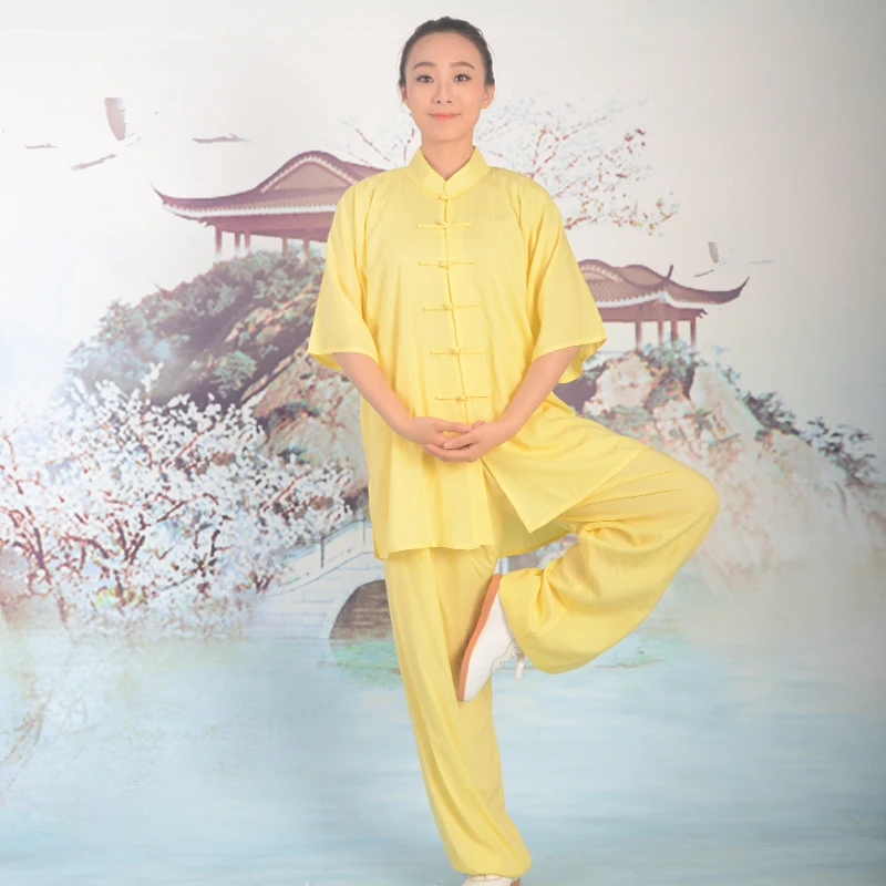 Kampfkunst taiji kleidung chinesischen wushu kleidung und tai chi uniform 98% cottom kungfu uniform für männer und frauen