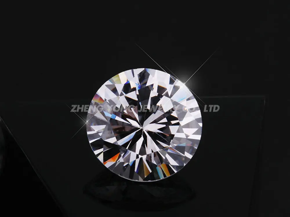 8A 1.25mm Round Brilliant Cut White Synthetic Cubic Zirconia Stone