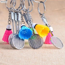 Badminton Keychain - New Design Cool Luxury metal Keychain Car Key Chain Key Ring chain pendant For Enthusiasts Gift  #1-17228