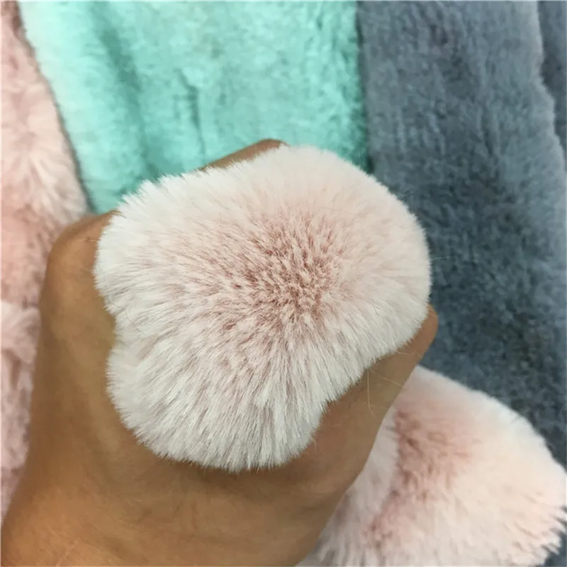 85 cm * 160 cm 10 MM Hight dei capelli Del coniglio del Faux di Alta qualità peluche faux fur tessuto per il cappotto di inverno faux dei capelli