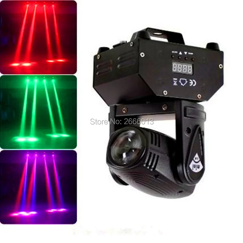 Imagem -05 - Led Moving Head Light Efeitos de Feixe Stage Spotlight Pub Disco dj Iluminação Led Spot Luz Pendent Dmx512 Rgbw Peças Lote 10w