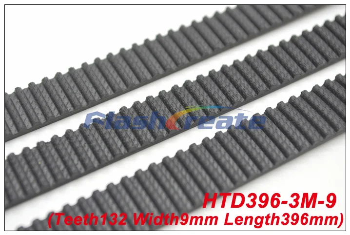 5 uds. HTD3M cinturón 396 3M 9 longitud = 396mm ancho = 9mm dientes = 132 3M correa de distribución correa de goma de bucle cerrado 396-3M envío gratis