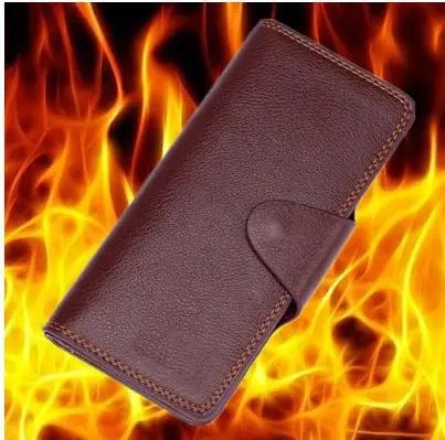 Super Fire Wallet (Brown Or Black Leather, Long) - Magic Trick, Accessories,Mentalism,Fire Magic,Stage Magic Props,Close Up,Fun