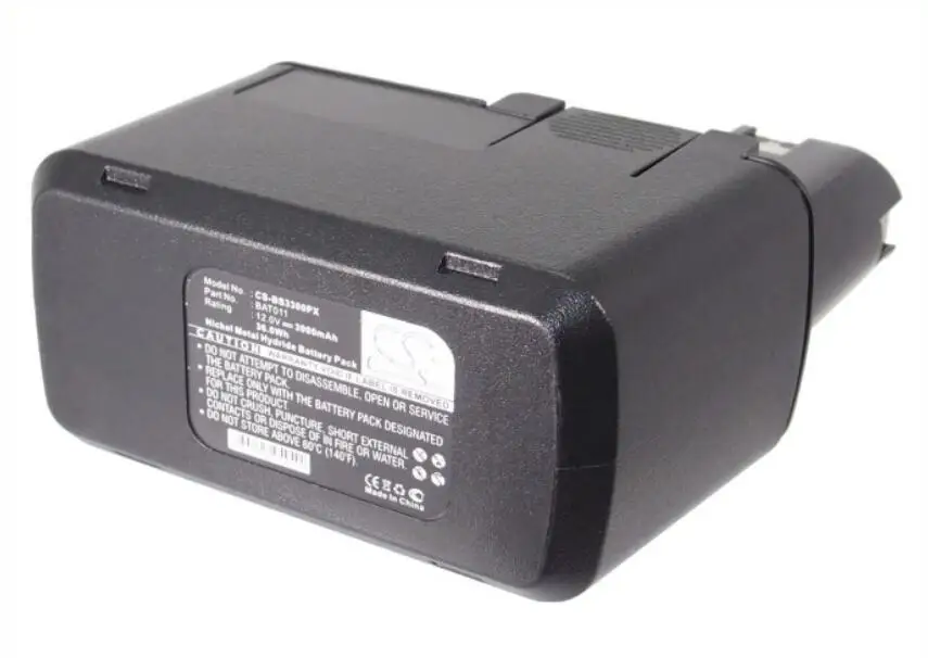 

Cameron Sino 3000mah battery for BERNER BACS 12V BOSCH 3300K AHS A RAMSET CSD12C SKIL 3300K WURTH ABS 12 M2 BH1214H BAT011