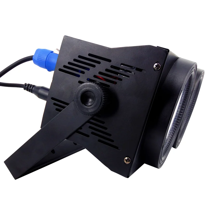 SHEHDS LED 200W RGBWAUV 6in1 Projector 2 Eyes 2x100W COB Blinder Audience Light For DJ Disco Wedding Party Stage Light Effect