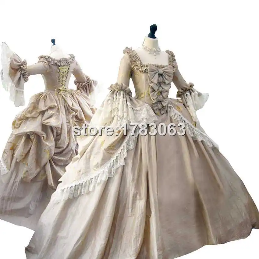 

The Ultimate Rococo Marie Antoinette Dress Colonial Georgian 18th Century Fully Boned Authentic Bust Dress