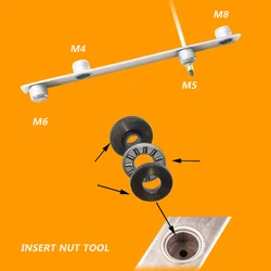 M4-M8 Riveter Adapter, Strip Attachment for Rivet Nut