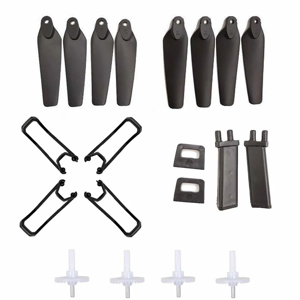 

E58 JY019 O019 Rc Foldable drone Quadcopter Spare Parts Gears Blades Propeller Guard Landing Gear kit