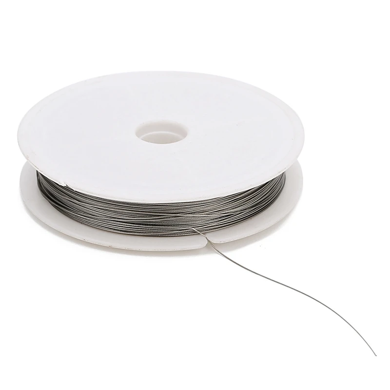 1 Roll 0.3 0.38 0.45 0.5 0.6 0.7 0.8 mm High Quality Steel Wire for charm Jewelry Making Finding Accessories Supplier Wholesale