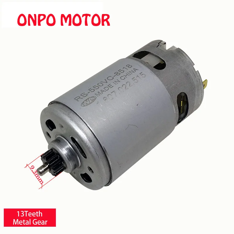 10.8V 13 Teeth DC Motor,RS-550VC-8518,ONPO Parts Can Be Use To BOSCH GSR10.8-2-LI 3601H681B0 Cordless Electric Drill Screwdriver