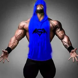 2019 New Sports Vest Hooded Running Vest Compression Vest Adult Gym VBest Fitness Sleeveless T-shirt