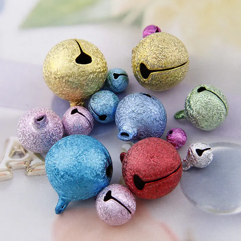 6-20mm Mix Color Copper Matte Christmas Open Bells Pendant Handmade Party DIY Crafts Accessories