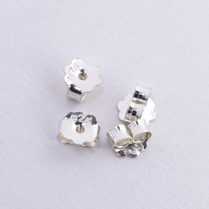 

10pcs 4x4.5mm 925 Silver Butterfly Earrings Back Fit Stud Earrings Clasp Earring Stopper DIY Earring Fashion Jewelry Findings