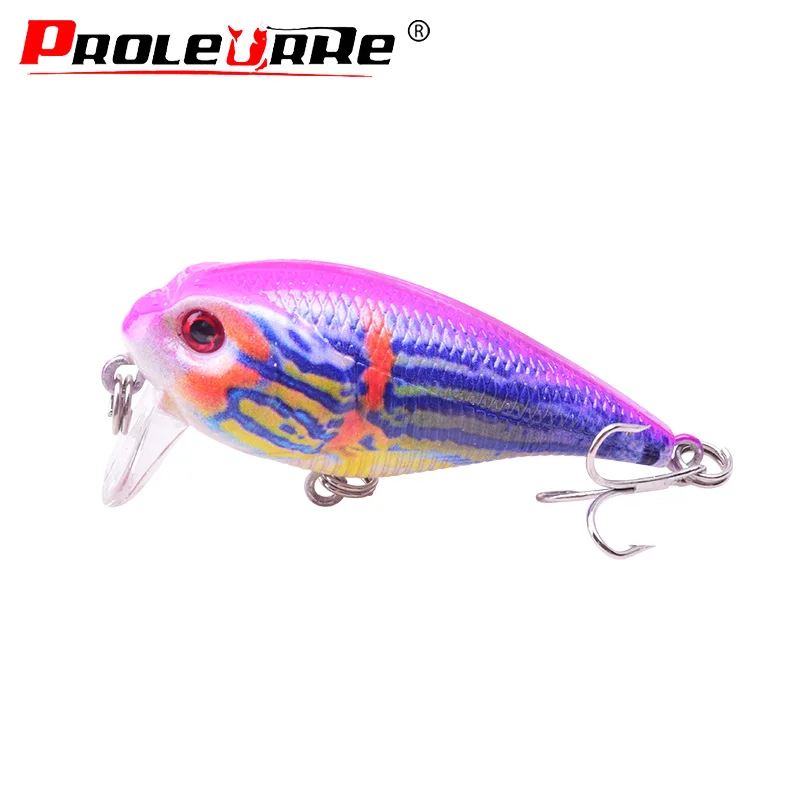 Proleurre Crank Fishing Lures 5.8cm 9g Artificial Minnows Lure Wobbler Bass 3D Painted Fish Top Water Swim Bait Fishing tackle