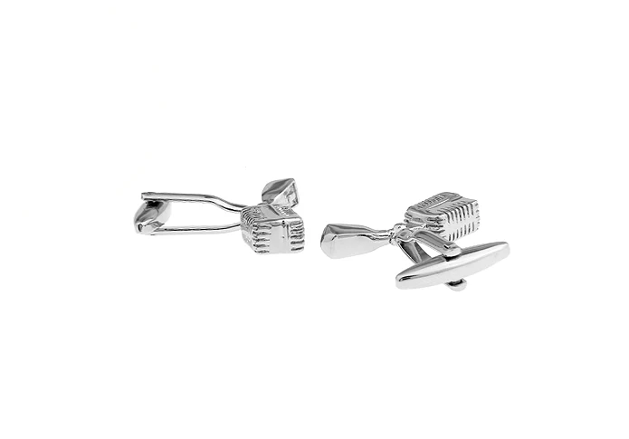 iGame Designer Cuff Links Silver Color Novelty Music Tool Microphone Design Free Shipping