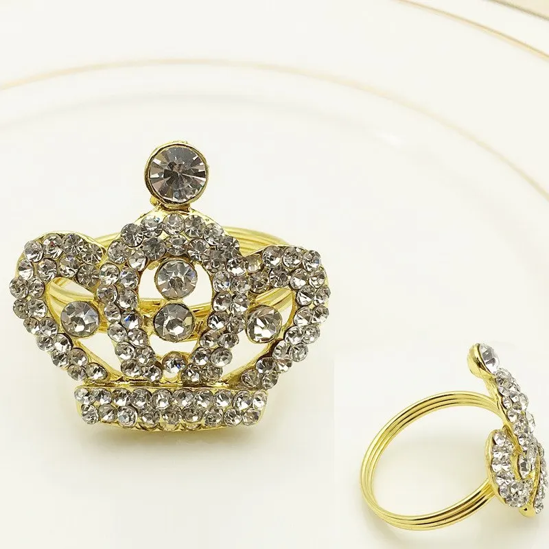 

30pcs/lot Royal Crown Napkin Ring, European Style, Wedding Banquet, Buckle, Desktop Decoration, Hot