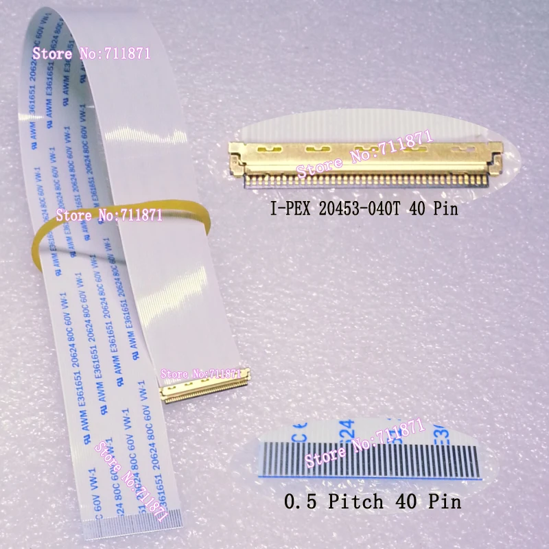Type B 0.5 Pitch I-PEX 20453 040T 40P EDP Screen Cable Line 0.5 40Pin IPEX 20453 eDP Screen Line Cable EDP Flexible Flat Cable