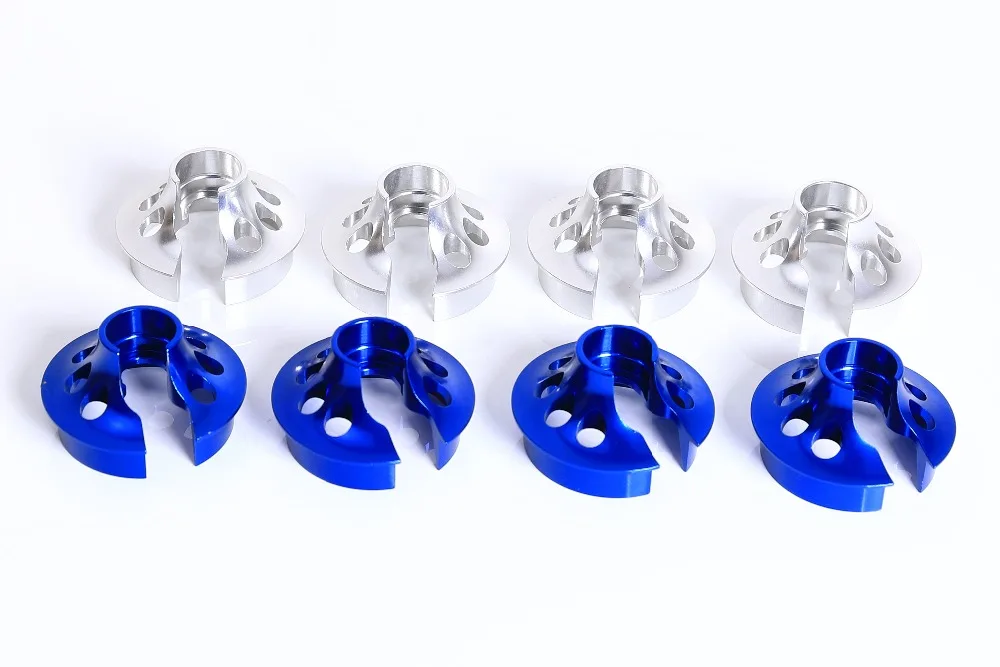 GTBRacing 1/5 RC Car Losi 5IVE T CNC Aluminum Shock Spring Cup Lower Holder Upgrade Part (4pcs/set)