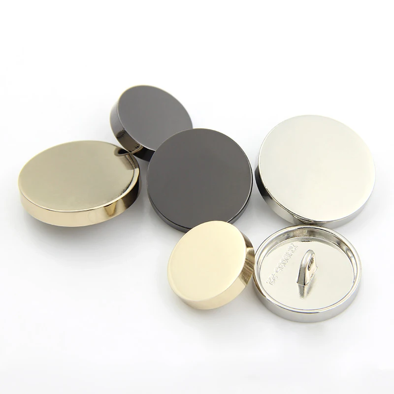 10pcs/lot Size:10--28mm Mirror Surface Overcoat Metal Buttons Zinc Alloy Shank Button for Windbreaker and Jacket  (SS-714)